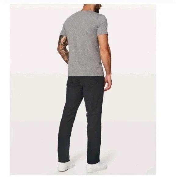 Lululemon Men's ABC Pant Classic Fit Warpstreme Sz 28‎ Golf Casual Dark Grey - Picture 3 of 7